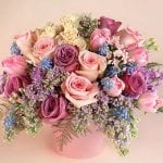 flowers with romantic color palette