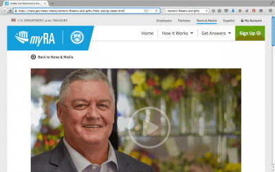 Michigan Florist Becomes Face of New Retirement Program
