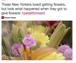 Social Media Pumps Up Petal It Forward Campaign