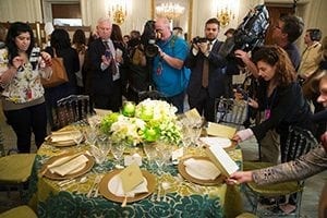 At State Dinner, Flowers Make an Impressive Showing