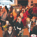 Crowded store with many shoppers