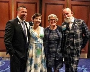 The design team behind the First Lady Luncheon flowers included Daevid Reed of David Beahm Experiences, Andrea Gagnon of Lynnvale Studios, Margaret Hoffland of Accent Decor and David Beahm of David Beahm Experiences.