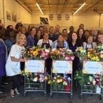 Random Acts of Flowers and Habitat for Humanity ReStore Chicago utilize thousands of flower donations for nursing homes, hospitals, local families and veterans leading up to Fourth of July.