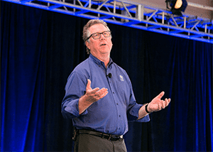 Peter Moran speaking at the State of the industry breakfast in Maui