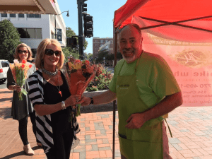 “We are planning on participating much larger than last year,” said Mike Whittle of K Mike Whittle Designs. The shop in Marietta, Georgia, handed out 650 bouquets in 25 minutes during Petal It Forward 2016.