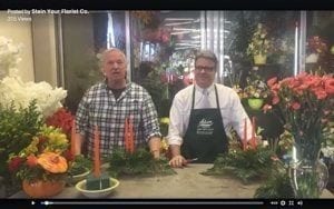 Stein the florist doing a video