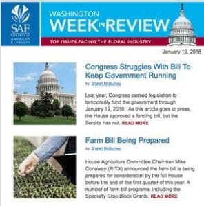 SAF's Washington Week In Review, an e-newsletter focused on SAF's government relations efforts, is a free member benefit emailed every Friday when Congress is in session.