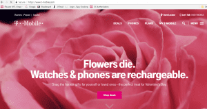 T-Mobile removed this promotion from its website after hearing from Nic Faitos of Starbright Floral Design.