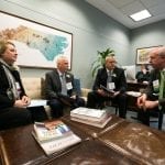 Bert Lemkes (center), general manager of Tri-Hishtil, talked to The Washington Post about his perspective on E-Verify. He and a group of floral industry members from North Carolina discussed the issues with lawmakers and staff at past Congressional Action Days.