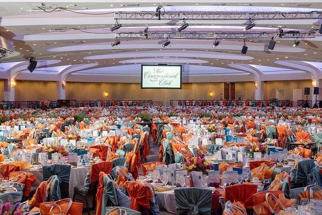 Table setting at the First Ladies Luncheon of 2018