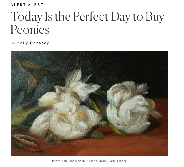 Somebody send the writer Kelly Conaboy some peonies: The writer recently penned an ode to the flowers.