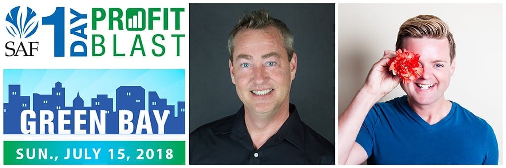 SAF’s 1-Day Profit Blast in Green Bay, sponsored by the Bill Doran Compay, features Jody McLeod, AIFD, CFD, NCCPF, and Derek C. Woodruff, AIFD, CFD, CF, PFCI, who will present “M3: Money Making Mechanics," a design program sponsored by Syndicate Sales. Early-bird registration saves you $60 and is available until July 10. Additional registrants from the same company are only $99 each.