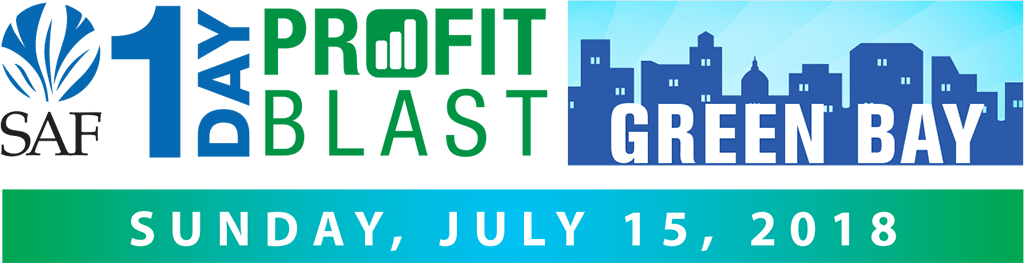 Sponsored by the Bill Doran Company, the SAF 1-Day Profit Blast in Green Bay is $139 for members and $189 for non-members, and just $99 for additional registrants from the same company. Register now atsafnow.tempurl.host/1-day-profit-blast.