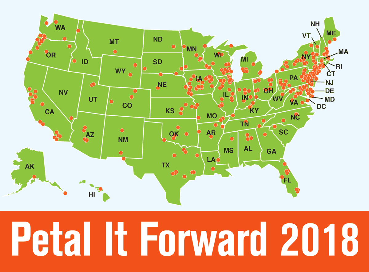 map of participating cities for PIF 2018