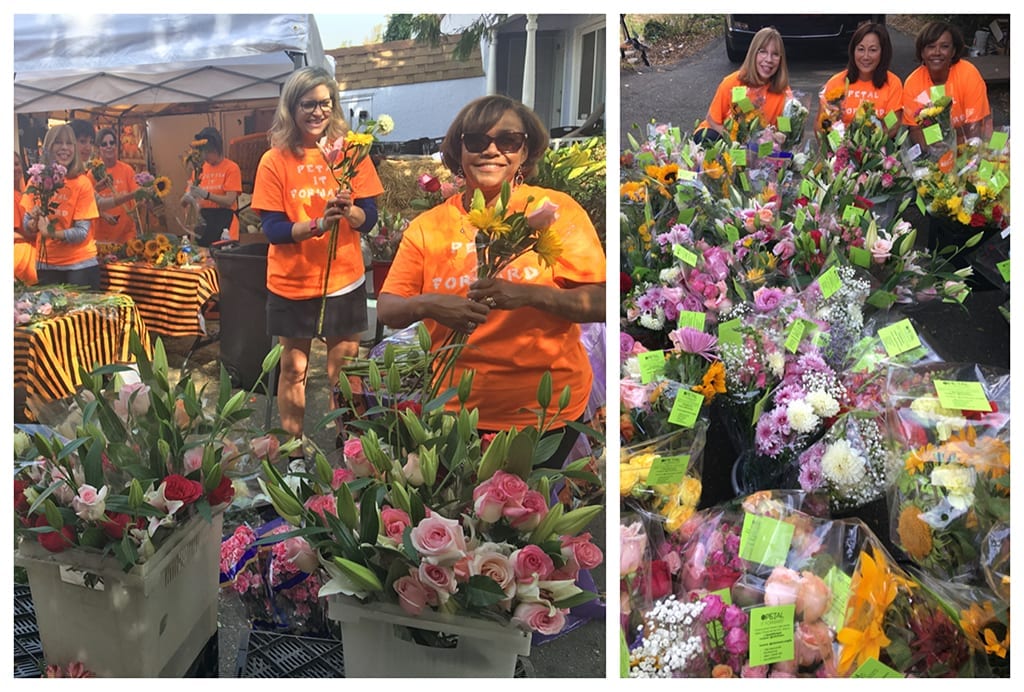 Valerie Lee Ow of J. Miller Flowers and Gifts in Oakland, California, sent her local newspaper a press release and photos from her Petal It Forward event last year as an invitation to cover her event this year.