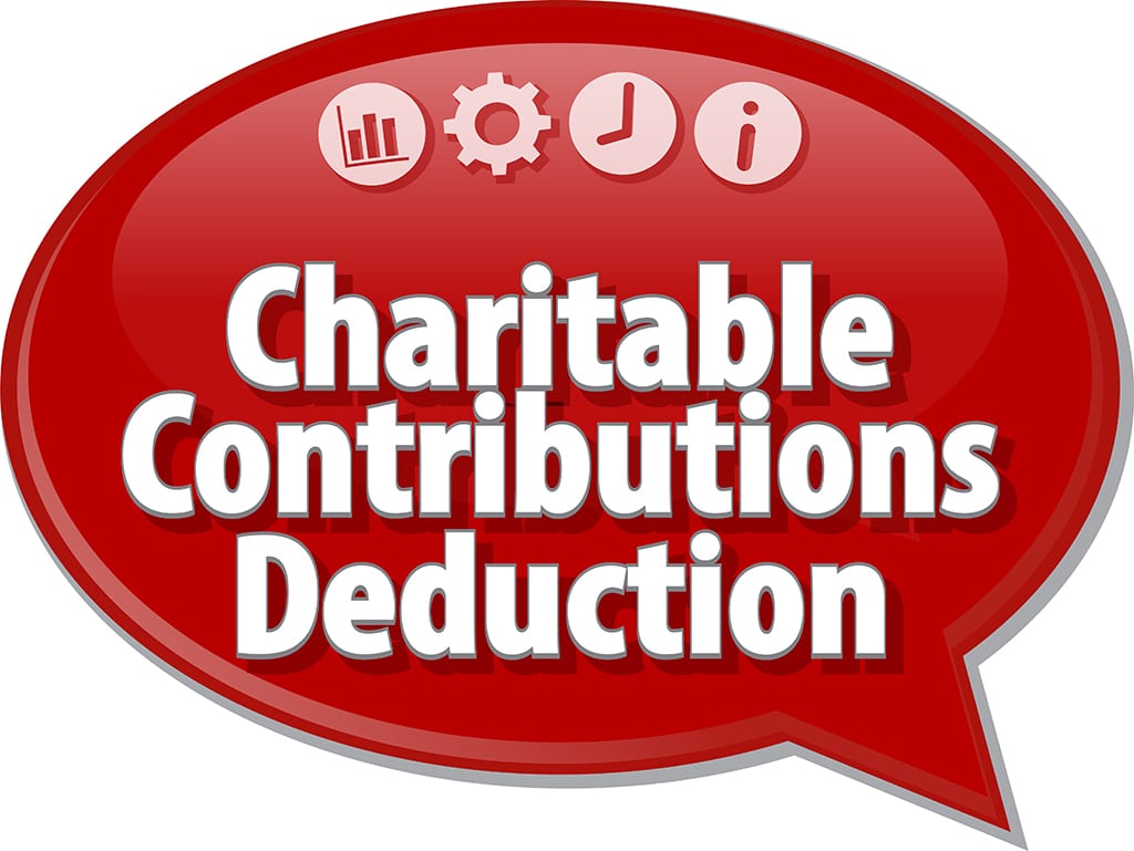 charitable contributions bubble