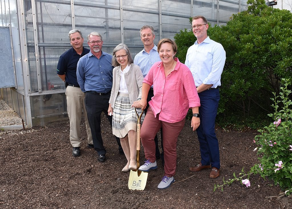 Jim Kerwin, Paul Chemler, Anna Ball, Todd Frauendorfer, Susannah Ball and Matt Mouw at the Groundbreaking Ceremony this past summer.