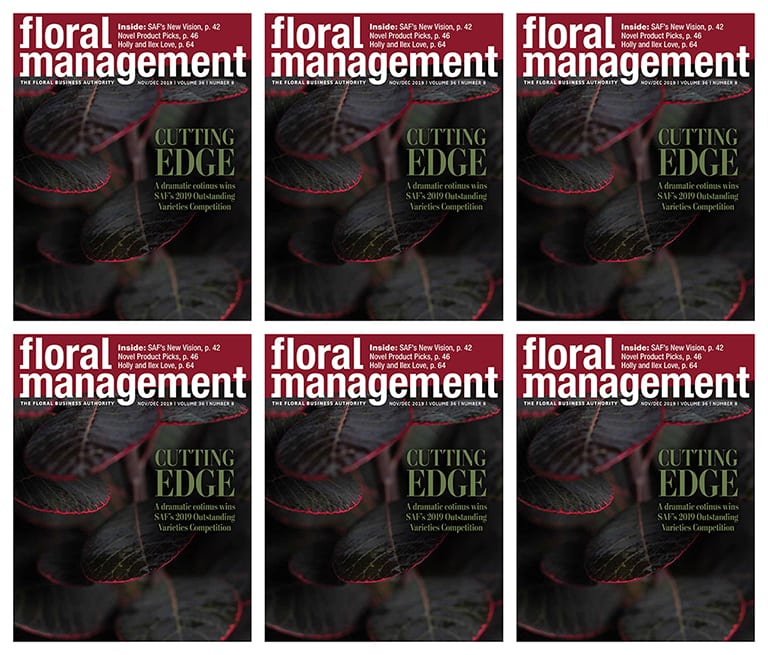 Floral Management covers of NovemberDecember 2019