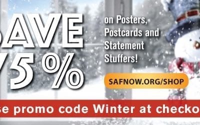 Take 75 Percent off Postcards, Posters and Stuffers in SAF Store