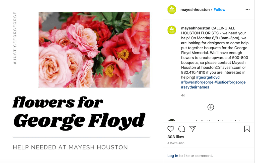 Mayesh Houston put out a call for volunteers to help with designs for George Floyd’s funeral. The response was overwhelming.