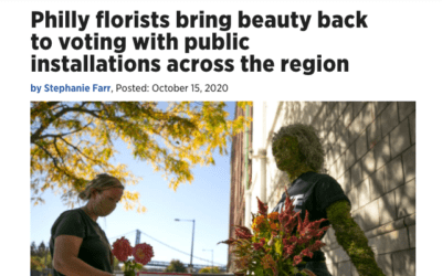 Floral Installation Celebrates Voting